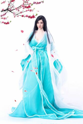 VIMI 1//6 Ancient Wedding Dress Costume Long Skirt Clothing Fit 12/" Female Doll