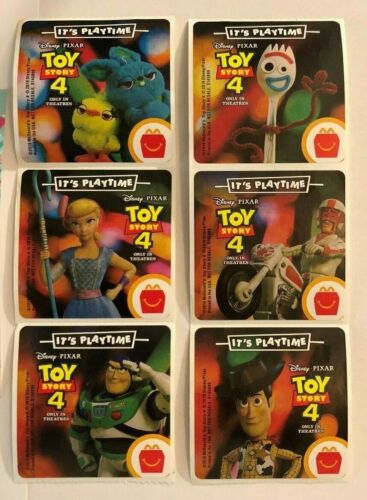 Buzz Bo Peep 12 2019 McDonalds Toy Story 4 Lot of Different STICKERS Woody