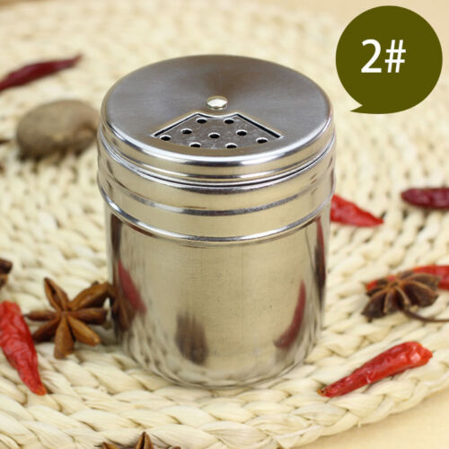 BBQ Stainless Steel Cruet Salt Pepper Seasoning Condiment Spice Shaker Bottle