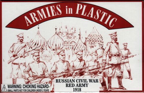 ARMIES IN PLASTIC 5483 RUSSIAN CIVIL WAR RED ARMY 20 Toy Soldiers MIB FREE SHIP
