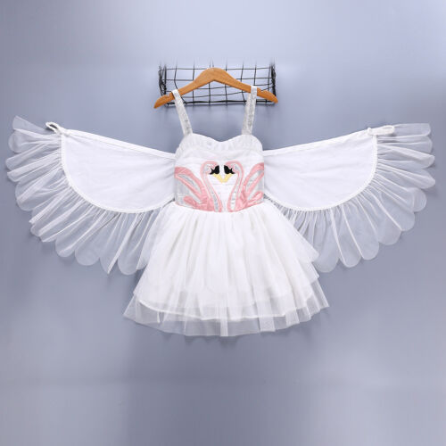 Details about  / Flamingo Tutu Girls Dress Dance Clothes Baby Kids Christmas angel Party Dresses