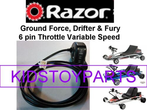 6 Wires Razor Ground Force FURY GO CART Scooter V1 Thumb Throttle  6 Pins