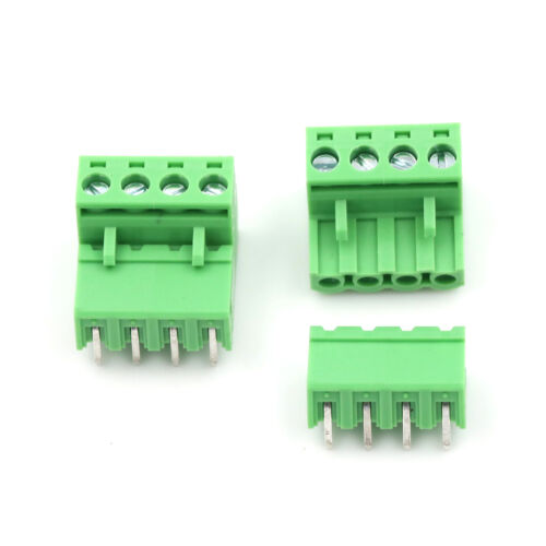 20pcs 5.08mm Pitch 4Pin Plug-in Screw PCB Terminal Block Connector   ZY