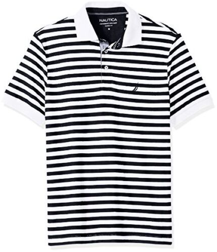 Pick SZ/Color. Nautica Mens Standard Classic Short Sleeve Stripe Polo Shirt L 
