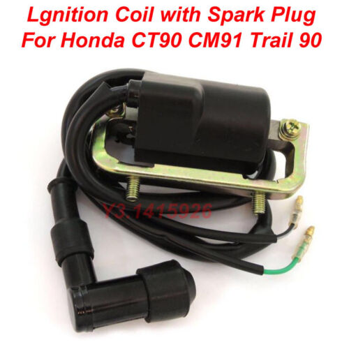 30530-102-780 New Lgnition Coil with Spark Plug Cap Honda CT90 CM91 Trail 90