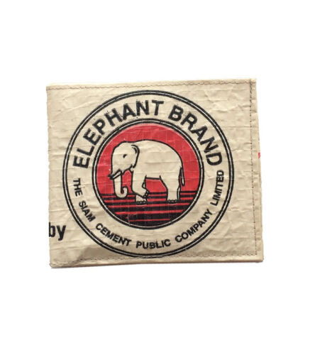Elephant Brand Recycled Cement Bag Mans Wallet Fair Trade