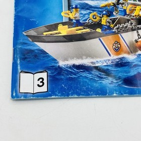 Lego City Manual Instruction Booklet Only 60014 Coast Guard Boat Book #3
