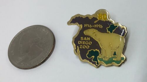 1996 80th Anniversary San Diego Zoo Polar Bear Pin