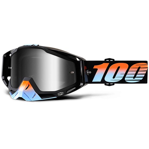 2018 100/% PERCENT RACECRAFT MOTOCROSS GOGGLES STARLIGHT MIRROR SILVER CLEAR