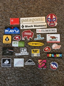 24c climbing stickers mad rock black diamond petzl scarpa maxim la