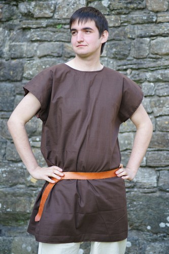 Dark Brown SLEEVELESS BasicTunic ROMAN-Dark Age-Saxon-Re enactment-VIKING-LARP