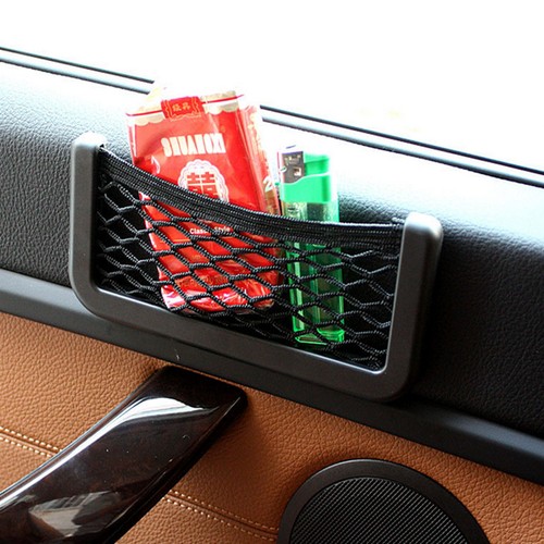 Universal Car Seat Side Back Net Storage Bag Phone Holder Pocket Organizer