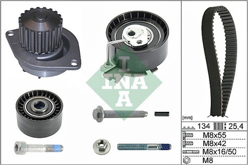 CITROEN C3 Mk1 1.6 Timing Belt /& Water Pump Kit 2002 on Set INA 1609525880 New
