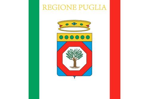 Pegatinas Apulia bandera bandera de 8 x 5 cm auto pegatinas sticker