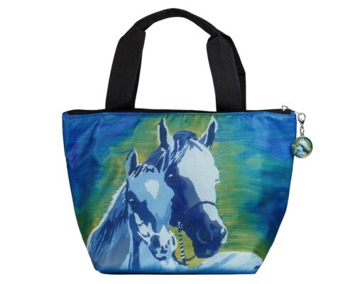 Read Support Wildlife Conservation Horse Lunch Bag Tote by Salvador Kitti 
