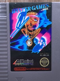Winter Games (Nintendo NES, 1987) Authentic Tested 5-screw Cartridge Only