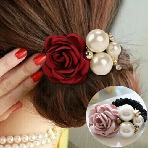 Flower 100% Cotton Hair Hair Rings for Women
