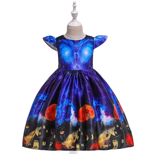 Girls Children Halloween Cosplay Princess Costume Fancy Party Dresses Outfit Kid