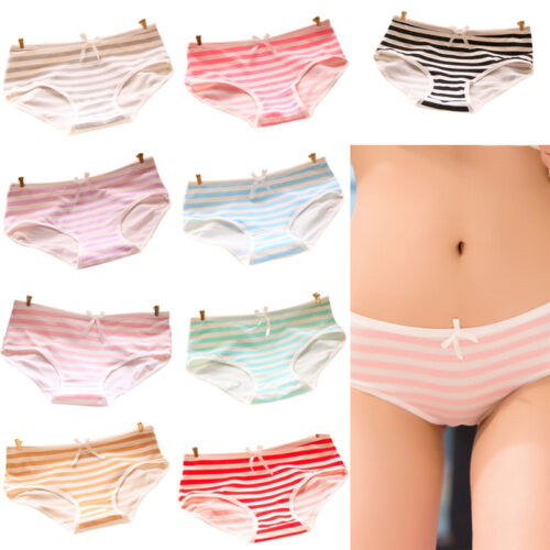 Lovely cute Unterwäsche Stripes Bow Cotton Slips Höschen hipster underpants ZP
