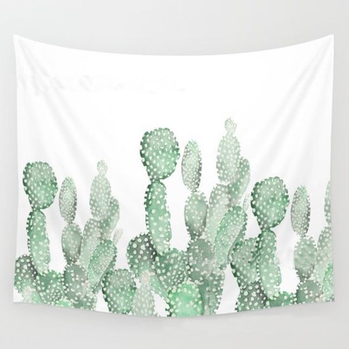 Sunshine Cactus Tapestry Wall Hanging for Living Room Desert Bedroom Dorm Decore