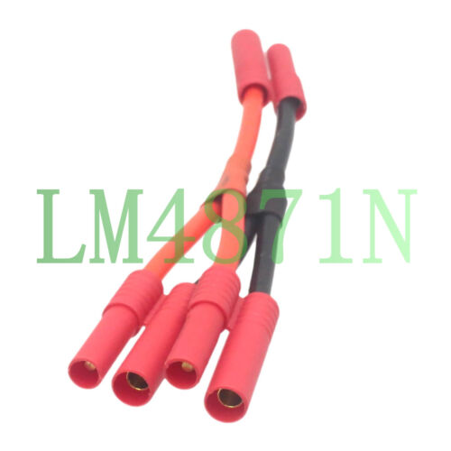 HXT 4MM Harness parallel RC 1F2M 12AWG Cable for 2packs LIPO Battery Adapter