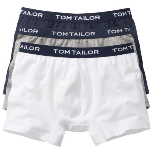 3er Pack Tom Tailor Herren Slips Pants Hipster Boxer Shorts ohne Eingriff 70237