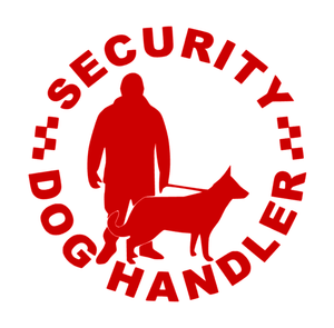 dh3 SECURITY DOG HANDLER VEHICLE STICKER DECAL