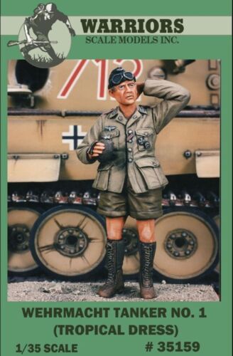 Warriors 1:35 Wehrmacht Tanker No.1 Tropical Dress Resin Figure Kit #35159 