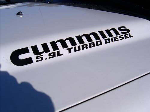 C 5.9L Turbo Diesel Hood Engine decals Dodge Ram 2500 3500 Truck pickup 