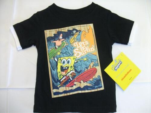 NEW Boys Sponge Bob T Shirt Top Sz 18 Mos Patrick Surfing Nickelodeon Spongebob 