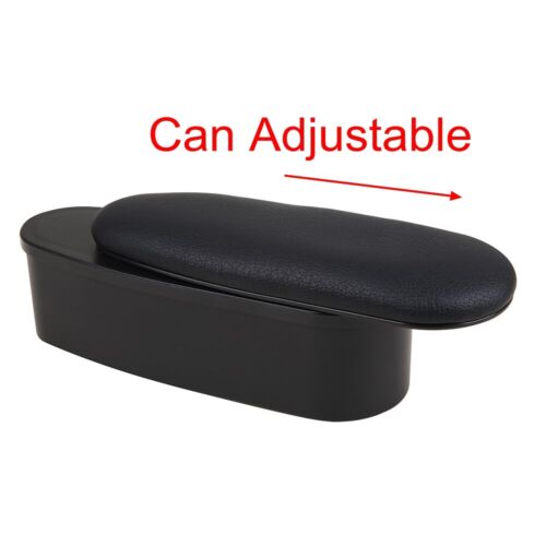 Car Door Adjustable Elbow Armrest Support Rest Soft Arm Storage Pad Black Beige