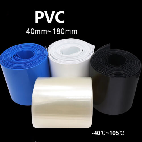 PVC schrumpfschlauch flachmaß 40mm ~ 180mm para paquete batería 4 colores disponibles