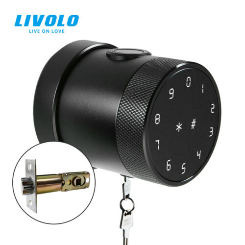 LIVOLO Fingerprint Security Smart Door Locks Keypad Smart Key Bluetooth Black 
