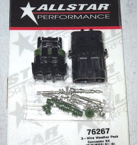 AllStar Weather Pack Connector Kit 3 Wire Male /& Female End