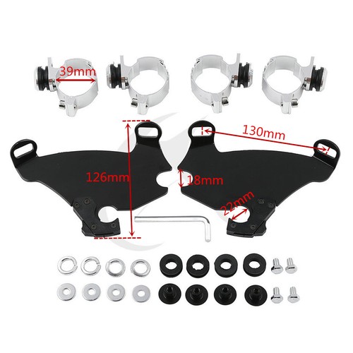 Gauntlet Fairing Black Trigger Lock Mount Kit For Harley Sportster 883 1200 88+