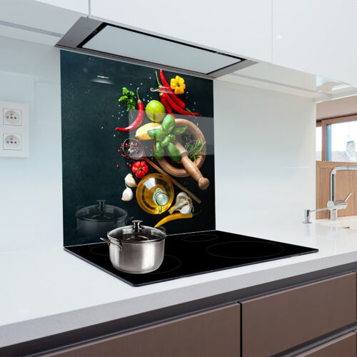 Glass Splashback  Kitchen Printed Panels Heat Resistant Toughened Glass 60x65cm