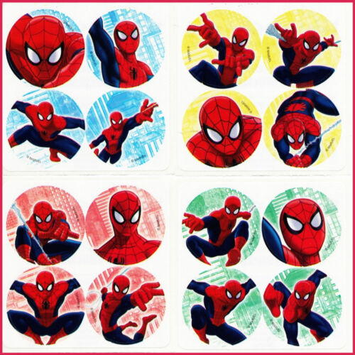 Spider-Man Mini Dot Stickers x 8 sheets 32 dots Marvel Spiderman Dots