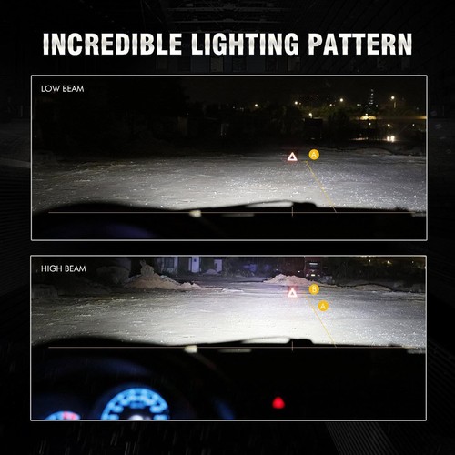 IRONWALLS H11 H9 H8 LED headlight Kit 1700W 255000LM 6000K Low Beam Bulbs Pair