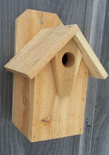Eastern White Cedar BIRD HOUSE 1~1//4/" Hole Chickadee Nuthatch Wren More 3 Three