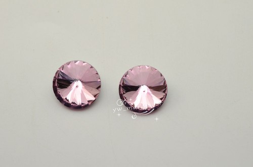 Rivoli Strass pointback Pedrería Piedra redonda para la fabricación de joyería 10mm 12m 16mm