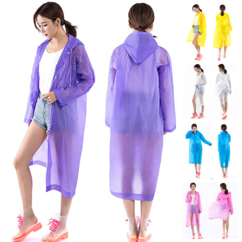 Details about  &nbsp;Unisex Poncho Raincoat Poncho Outwear Raincoat Raincoat Fashion Hiking