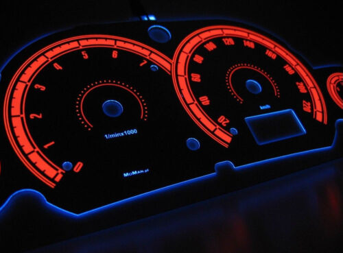 Ford Focus MK1 glow gauges dials plasma dial kit tacho glow dash shift design 3