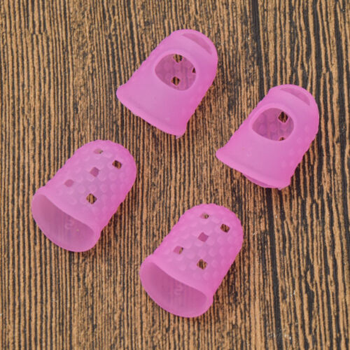 4Pcs Silicone Thimble Finger Picks Protector DIY Sewing Needlework Accessories