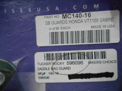 Details about   NOS Honda Saddlebag Saddle Bag Guard 2000 2003 2004 VT1100 Sabre MC140-16 