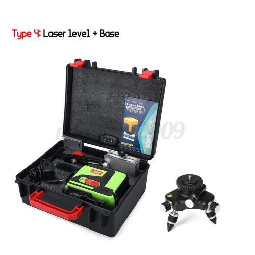12 Line Laser Level Self Leveling 3D 360° Rotary Cross Measure W// Remote Control