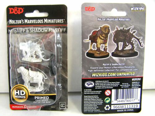 Unpainted Miniatures Mastif /& Shadow Mastif D/&D Nolzur/'s Marvelous WZK90017