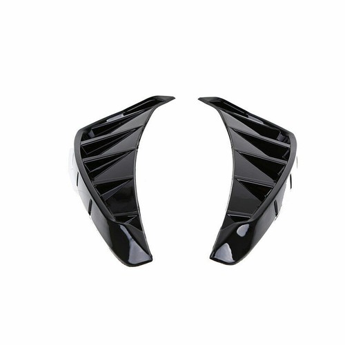 2pcs Glossy Black Side Wing Air Flow Fender Intake Vent Cover For Honda Civic 18