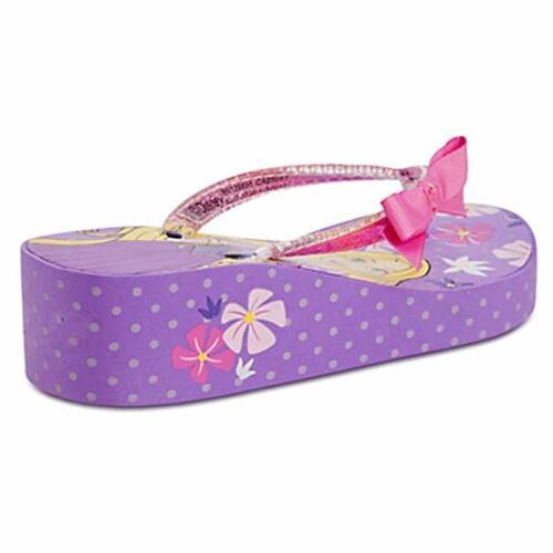 Disney Princess Rapunzel Platform Flip Flops Girls Toddlers Tangled Pink Purple