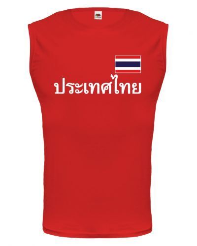 Unisex Muskelshirt ärmellos Tank Top Thailand Thai Asien asia Flagge Reise flag 