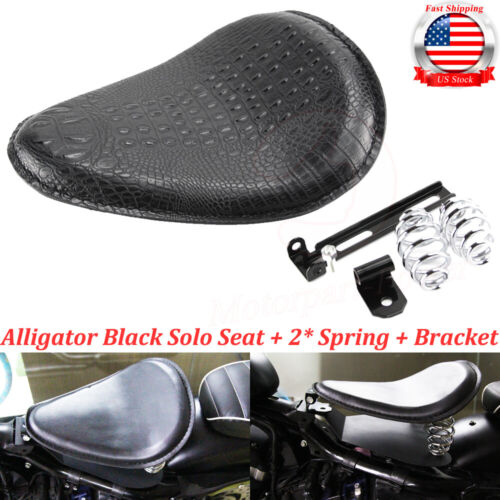 3/" Motorcycle Solo Driver Seat Base Pan Spring Bracket For Harley Bobber Chopper